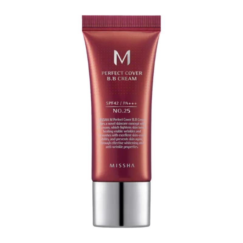 Missha BB krém Perfect Cover SPF 42 No.25 (Warm Beige), 20 ml