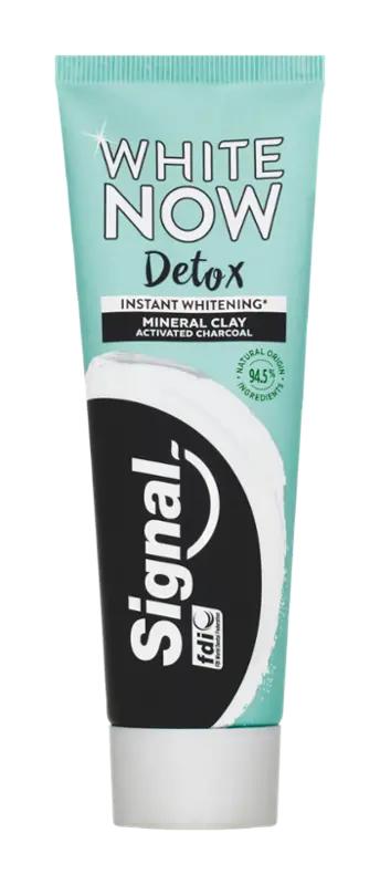 Signal Zubní pasta Detox White Now s aktivním uhlím, 75 ml