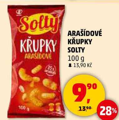 ARAŠÍDOVÉ KŘUPKY SOLTY, 100 g