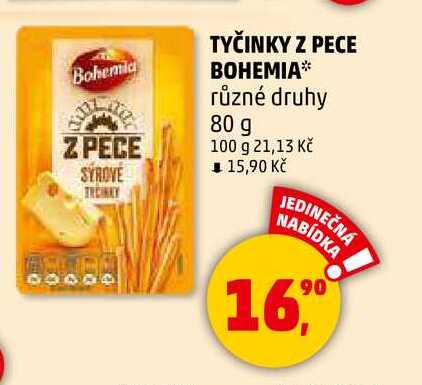 TYČINKY Z PECE BOHEMIA různé druhy, 80 g 