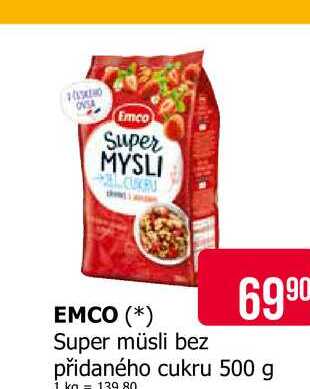 EMCO Super müsli bez přidaného cukru 500 g