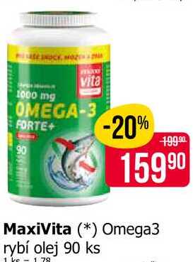 MaxiVita Omega3 rybí olej 90 ks 