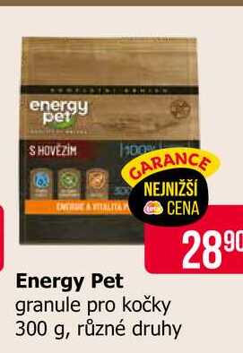 Energy Pet granule pro kočky 300 g, různé druhy  