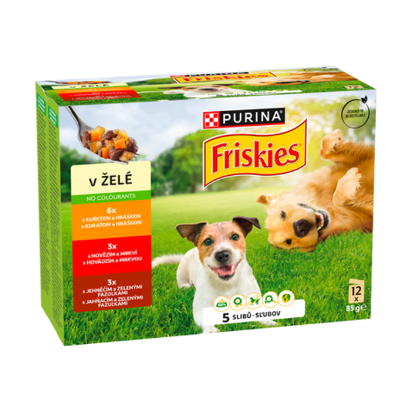 Friskies Adult multipack 12x85 g lahodný výběr v želé