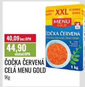 ČOČKA ČERVENÁ CELÁ MENU GOLD 1Kg 