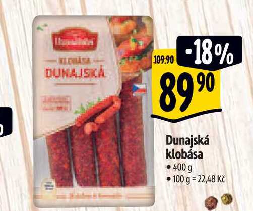   Dunajská klobása 400 g  