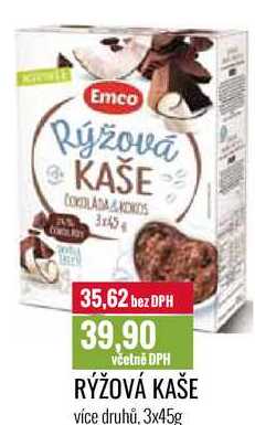 RÝŽOVÁ KAŠE 3x45g 