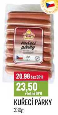 KUŘECÍ PÁRKY 330g 