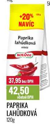 PAPRIKA LAHŮDKOVÁ 120g 