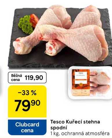 Tesco Kuřecí stehna spodní, 1 kg