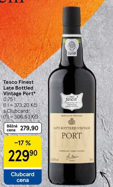 Tesco Finest Late Bottled Vintage Port, 0,75 l