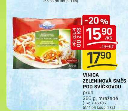 VINICA ZELENINOVÁ SMĚS POD SVÍČKOVOU pruh 350 g