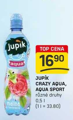 JUPÍK CRAZY AQUA, AQUA SPORT různé druhy 0,5l