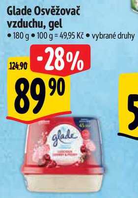 Glade Osvěžovač vzduchu, gel 180 g 