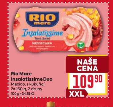 Rio Mare Insalatissime Duo Mexico, s kukuřicí 2x 160 g