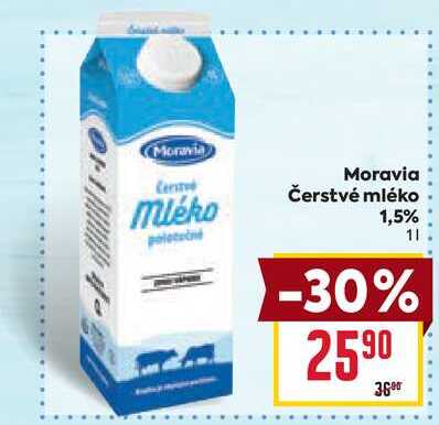 Moravia Čerstvé mléko 1,5% 1l