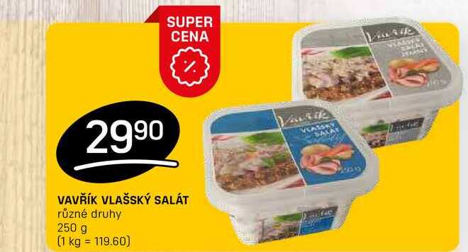 VLAŠSKÝ SALÁT různé druhy 250 g 