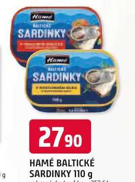 HAMÉ BALTICKÉ SARDINKY 110 g 