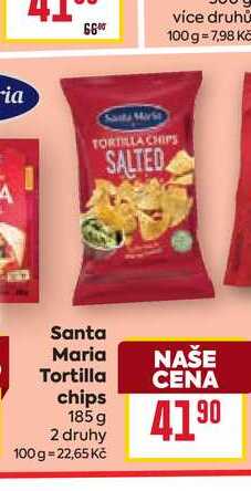 Santa Maria Tortilla chips 185 g 