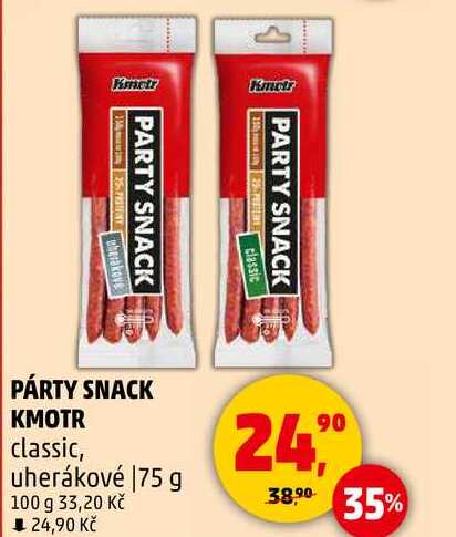 PÁRTY SNACK KMOTR classic, uherákové, 175 g 