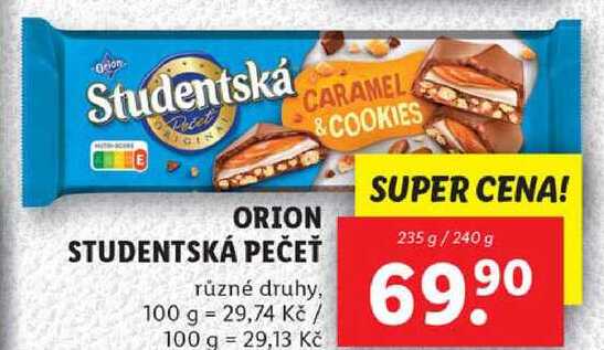 ORION STUDENTSKÁ PEČEŤ, 235 g/240 g