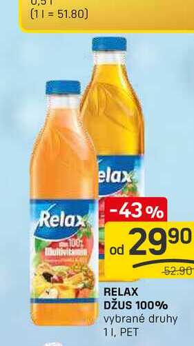 RELAX DŽUS 100% vybrané druhy 11, PET 