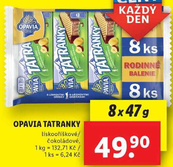 OPAVIA TATRANKY, 8x 47 g
