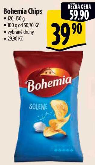 Bohemia Chips, 120-130 g 