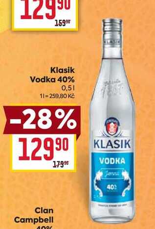 Klasik Vodka 40% 0,5l