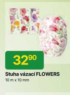 Stuha vázací FLOWERS 10 m x 10 mm 