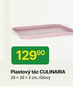 Plastový tác CULINARIA 35 x 26 x 2 cm, růžový 