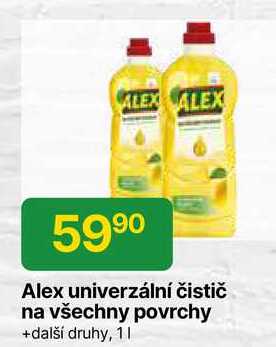 Alex univerzální čistič na všechny povrchy +další druhy, 1l