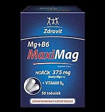 MaxiMag Hořčík 375 mg + B6 50 tobolek