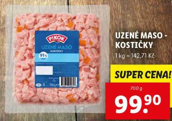 UZENÉ MASO - KOSTIČKY, 700 g