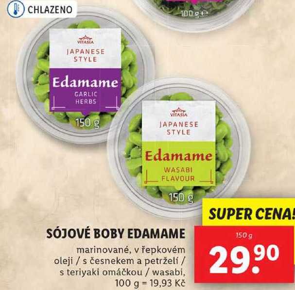 SÓJOVÉ BOBY EDAMAME, 150 g
