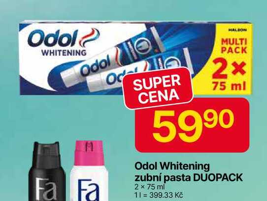 Odol Whitening zubní pasta DUOPACK 2 x 75 ml