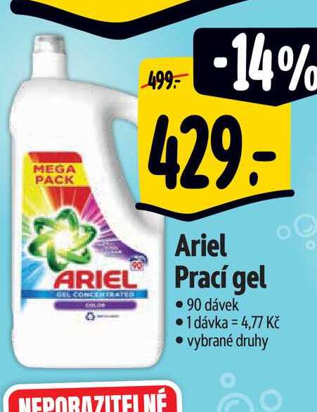   Ariel Prací gel   90 dávek 