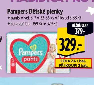 Pampers Dětské plenky pants vel. 3-7 32-56 ks 