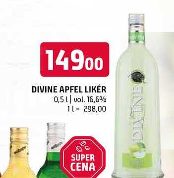 Divine apfel likér 0,5l vol. 16,6% 