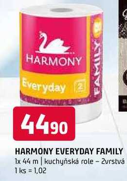 Harmony everyday family 1x 44 m kuchyňská role 2vrstvá 