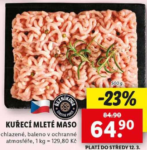 KUŘECÍ MLETÉ MASO, 500 g