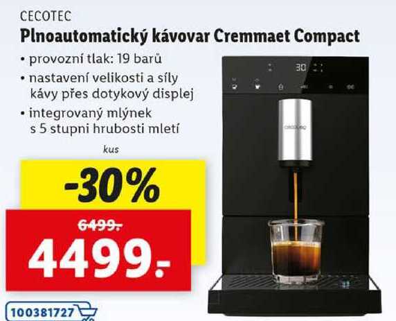 Plnoautomatický kávovar Cremmaet Compact 