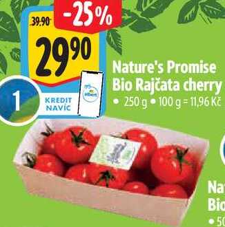 Nature's Promise Bio Rajčata cherry, 250 g