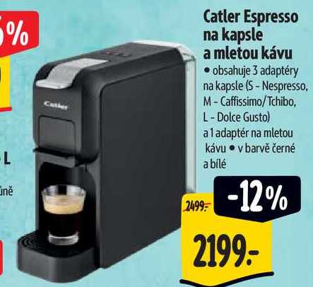 Catler Espresso na kapsle a mletou kávu