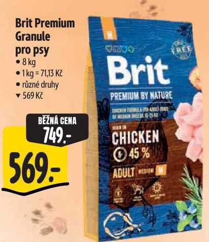 Brit Premium Granule pro psy, 8 kg