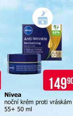 Nivea noční krém proti vráskám 55+ 50 ml  