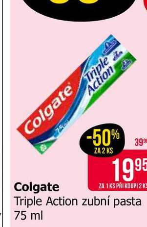 Colgate Triple Action Zubní pasta 75ml 