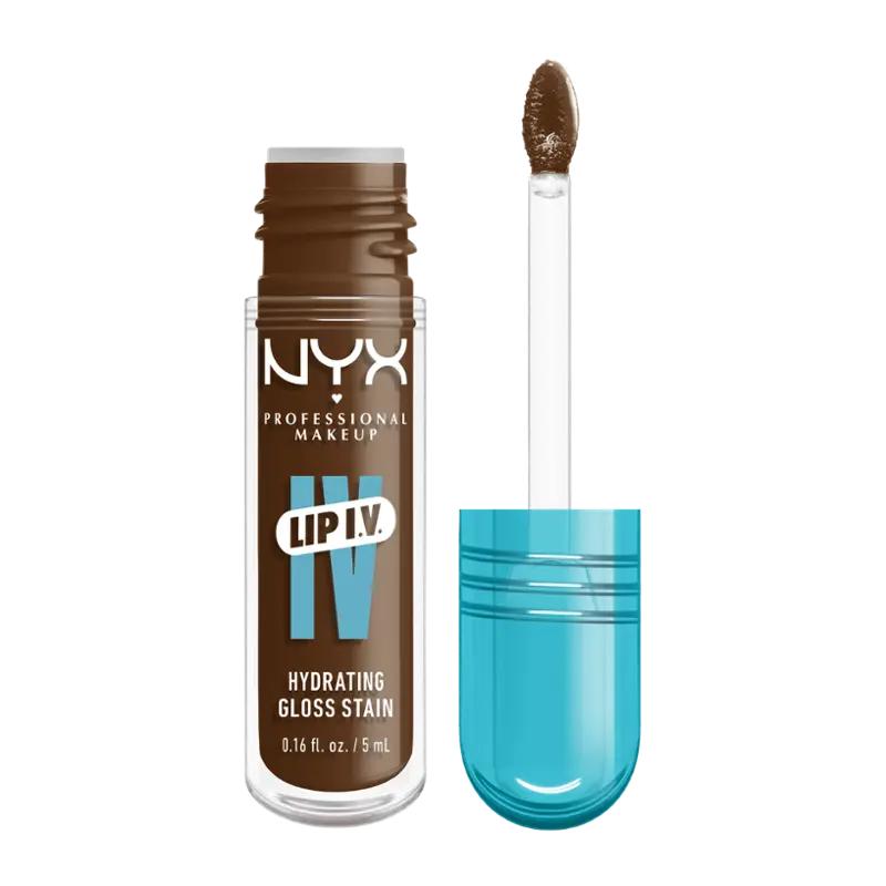 NYX Professional Makeup Lesk na rty Lip IV Hydrating Gloss Stain 04 Cocoa Quench!, 1 ks