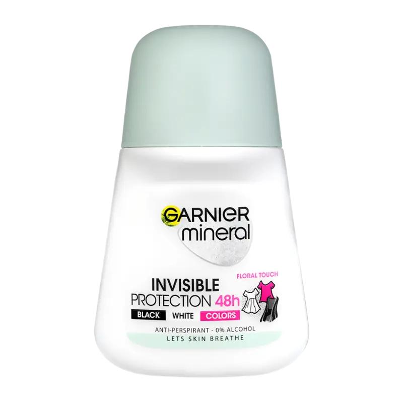 Garnier Antiperspirant roll-on pro ženy Invisible Black White Color, 50 ml