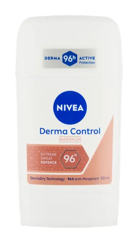 NIVEA Antiperspirant tuhý pro ženy Derma Dry Control, 50 ml